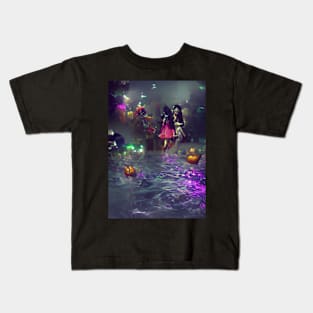 SURREAL HALLOWEEN IN PARIS Kids T-Shirt